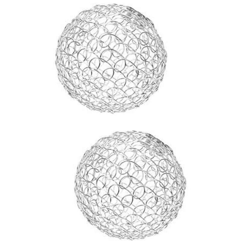 10x10cm 2 Pièces Abat-jour En Fer Forgé Abat-jour De Table De Chevet Abat-jour Lustre Abat-jour Boule Couvercle De Lampe Globe De