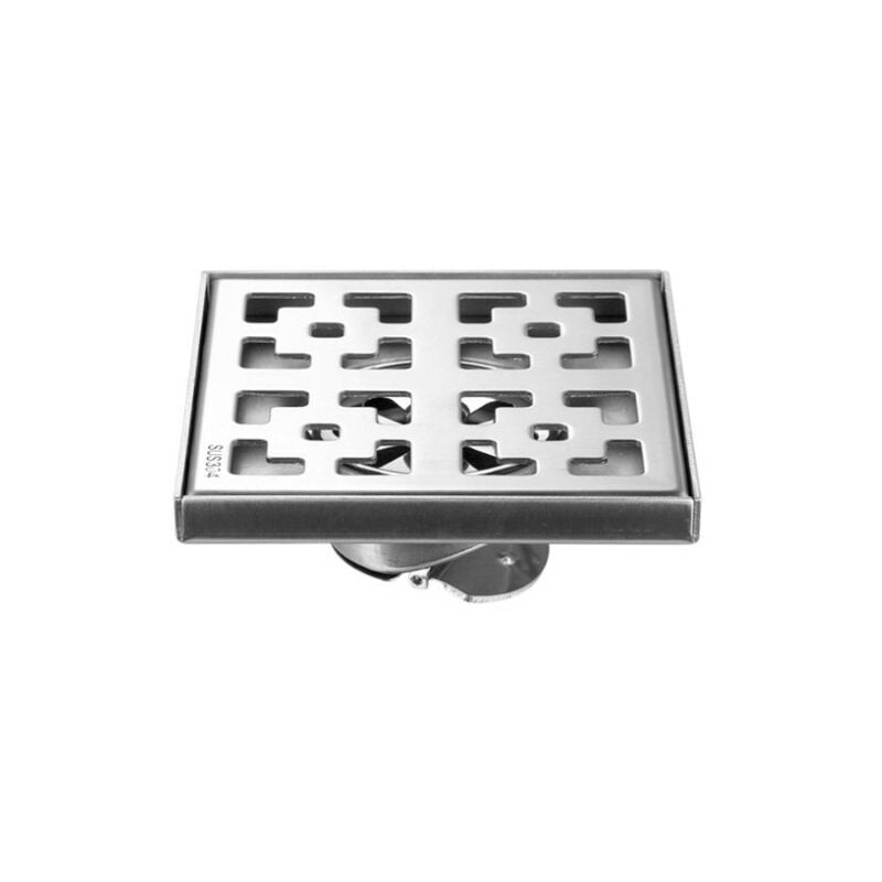 Serbia - 10x10cm)Siphon douche à l'italienne Drain de sol Garden 304 en acier inoxydable Grand drain de sol extérieur
