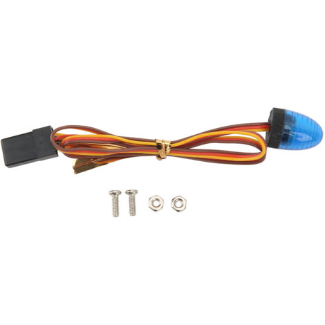 10x15mm blaue LED-Warnleuchte für 1/10 RC-Cars, 5 realistische Lichtmodi, kompakt und rund.