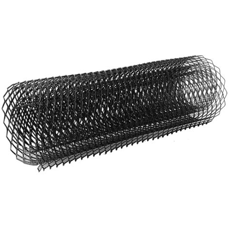 10x20mm Schwarzer Auto-Schutzgrill - Universeller rautenförmiger Aluminiumlegierungsgrill für Stoßstange/Kühler/Lüftung (1 Stück)