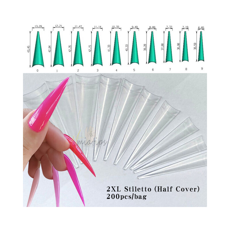 10XL Square Straight Extra Long Gelly False Nail
