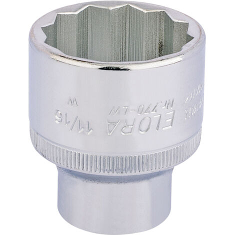 11/16 Inch Square Drive Whitworth Bi-Hexagon Socket (24880) – 1/2 Inch Drive, Durable Steel Construction