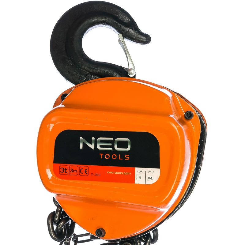 Image of Neo Tools - 11-762 paranco manuale a catena 3000KG 3TON 3MT argano sollevatore