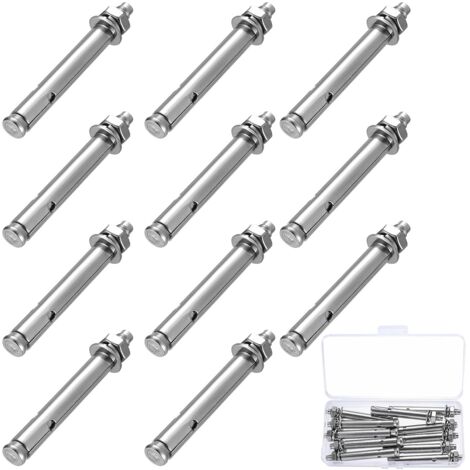 11 Boulon, M8, Acier inoxydable, Résistant corrosion, Fixation lourde, Béton, Maçonnerie