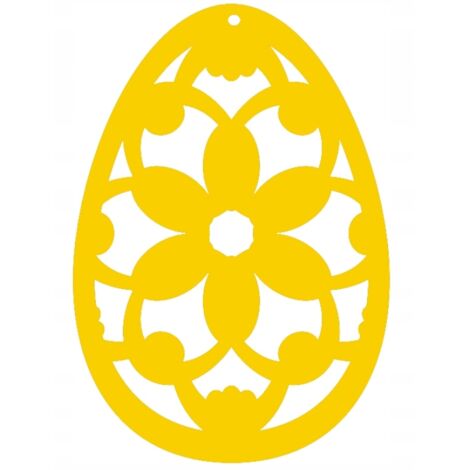 11. Huevo de Pascua calado con colgante en espiral