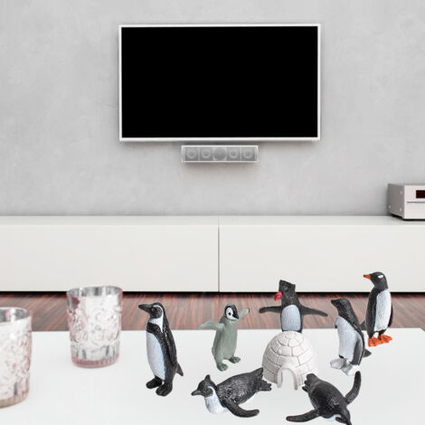 11 niedliche Pinguinfiguren aus PVC, Lernspielzeug für Kinder zum Thema Meerestiere, Tierdekorationen