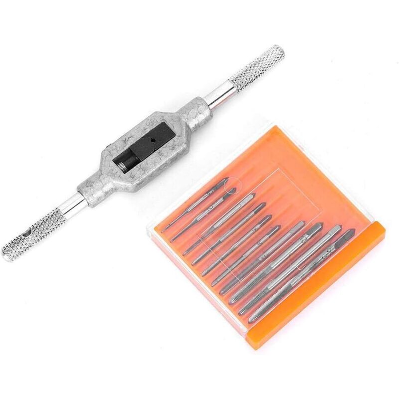 Facom 11 Pieces Mini Screw Tap Set Screw Tool Machine Accessory High Speed Steel M1-M3.5 for Clocks and Watches Tapping (Mini Screw Tap Set) - vue 2
