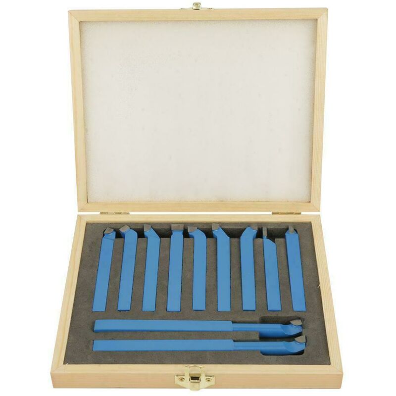 11 Pièces Outils De Tour De Tour à Pointe De Carbure, Ensemble D'Embouts D'Outils De Coupe En Métal