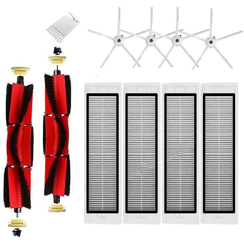 11 pièces pour S5 Max S50 S51 S55 S6 S6 Pure accessoires pièces d'aspirateur filtre Hepa brosse latérale principale