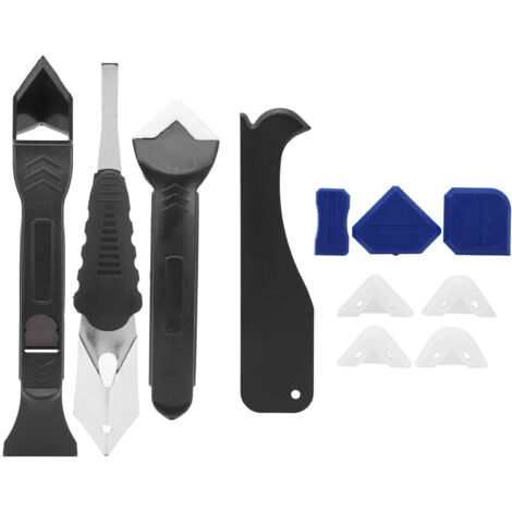 11 pièces Spatule à Joint Silicone Plastique, Outil de Lissage et Nettoyage pour Calfeutrage