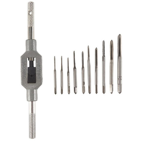 11 pièces tarauds main M1-M3.5 jeu filetage robinet