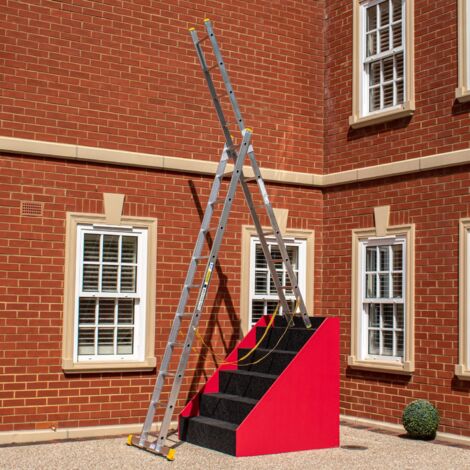 11-Rung 2 Section Stair Combination Ladder