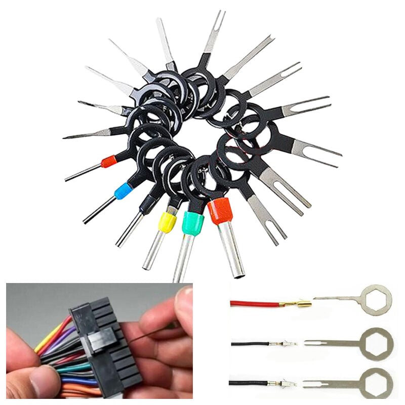 11 stücke 18 Stücke Aluminium Auto Elektrische Verdrahtung Crimp Stecker Pin Extractor Kit Automotive Stecker Terminal Entfernen Werkzeug,11pcs | 04537365538115 11 stücke 18 Stücke Aluminium Auto Elektrische Verdrahtung Crimp Stecker Pin Extractor Kit Automotive Stecker Terminal Entfernen Werkzeug,11pcs | 04537365538115