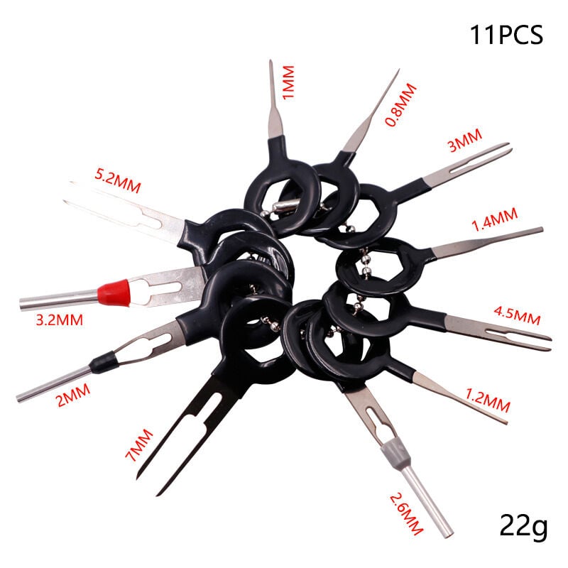 11 stücke Auto Stecker Terminal Entfernung Werkzeug Pin Nadel Retractor Pick Elektrische Draht Puller Hand Tools Kit | 04537365534377 11 stücke Auto Stecker Terminal Entfernung Werkzeug Pin Nadel Retractor Pick Elektrische Draht Puller Hand Tools Kit | 04537365534377