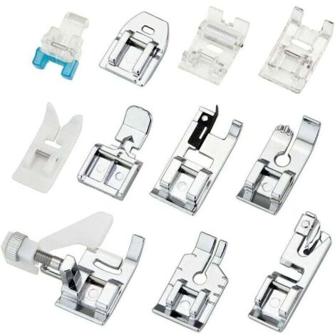 11-teiliges Nähfußset, Ersatznähfuß-Set für Nähmaschinen, Zubehör für verschiedene Maschinenmodelle