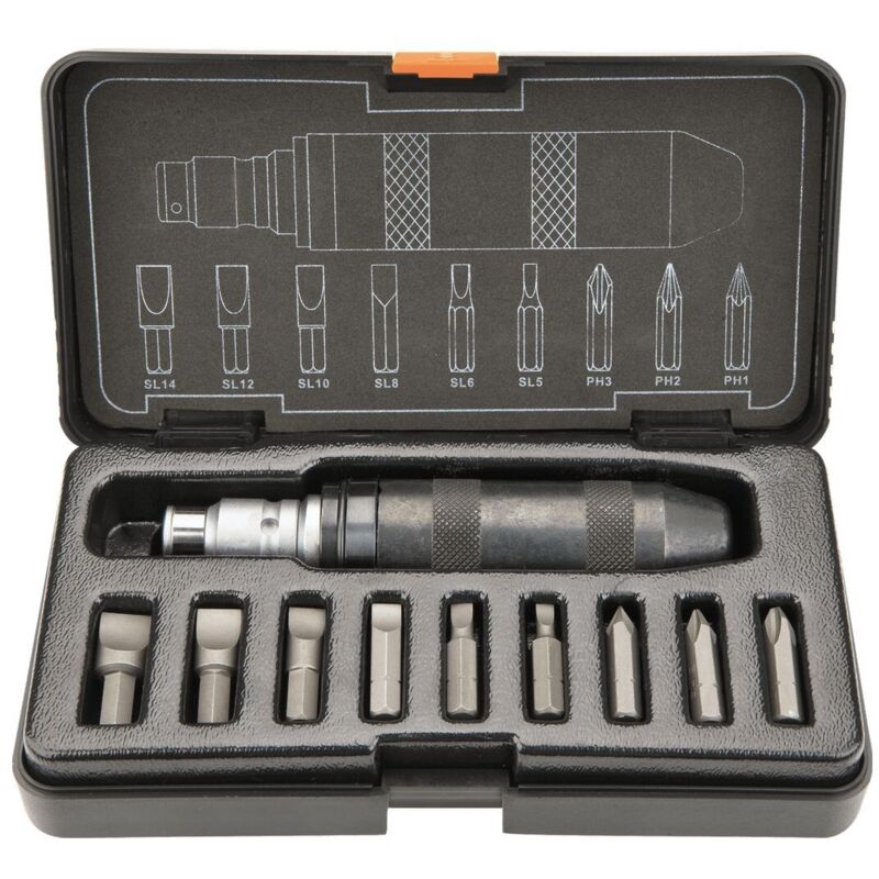 Neo Tools 11 Tlg. Profi Schlagschraubendreher Set 1/2'