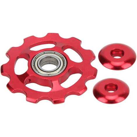 11-Zahn-Ritzel aus Aluminiumlegierung für Mountainbikes, austauschbare Führungsrolle für Fahrradkomponenten, Rot