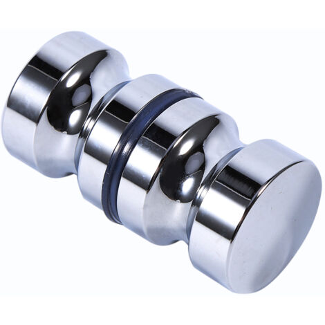 1,1-Zoll-Duschtürgriff aus Aluminiumlegierung für Badezimmer, inklusive Schrauben und Einfachglas