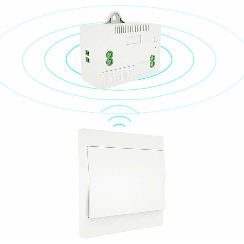 Aougo - 110-220V Interrupteur d'éclairage sans Fil et kit de récepteur Interrupteur Auto-alimenté Luminaire d'éclairage à télécommande