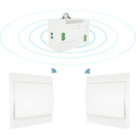 110-220V Interrupteur d'éclairage sans Fil et kit de récepteur Interrupteur Auto-alimenté Luminaire d'éclairage à télécommande