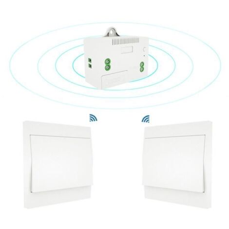 110-230V Interrupteur d'éclairage sans fil et kit de récepteur Interrupteur auto-alimenté Luminaire d'éclairage à télécommande-3