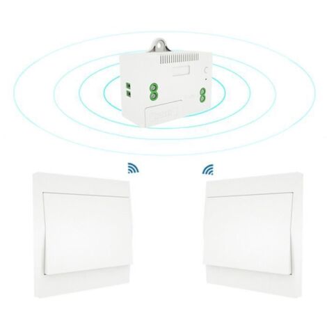 110-230V Interrupteur d\'éclairage sans fil et kit de récepteur Interrupteur auto-alimenté Luminaire d\'éclairage à télécommande-3