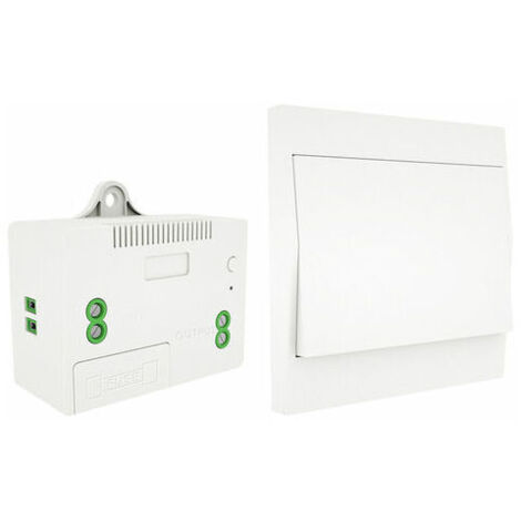 110-230V Interrupteur d'éclairage sans fil et kit de récepteur Interrupteur auto-alimenté Télécommande Luminaire, 1 interrupteur et 1 récepteur - 1 interrupteur et 1 récepteur