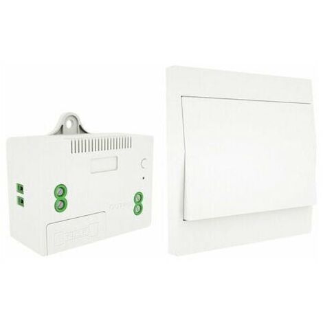 110-230V Interrupteur d'éclairage sans fil et kit de récepteur Interrupteur auto-alimenté Télécommande Luminaire, 1 interrupteur et 1 récepteur-Fei Yu