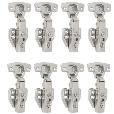 110° 35 mm Soft-Close Frontscharnier, automatisches Scharnier für Küchenschranktüren, 8er-Pack