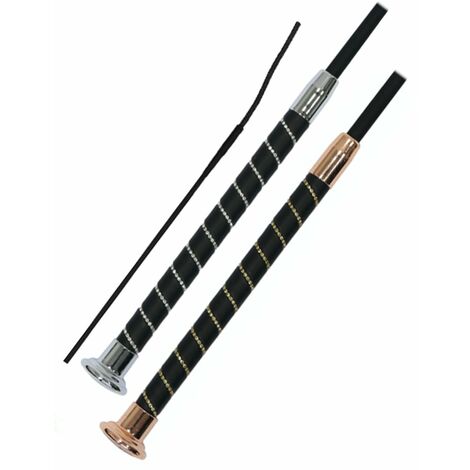 110 cm, oro rosa: Cravache de dressage Fleck silk touch 110 cm