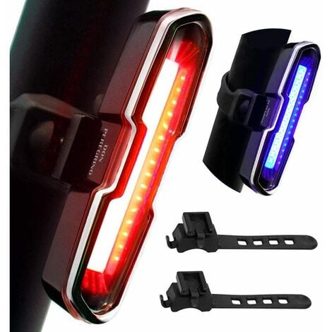 NAXUNNN 110 Lumens Powerful Bicycle Rear Light, USB Rechargeable LED Bicycle Light with 5 Steady/Flash Modes