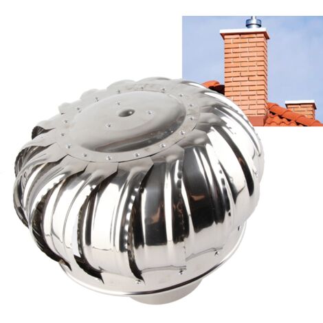 110-mm-Automatik-Dachventilator aus Edelstahl mit drehbarer Kappe für Dachboden- und Kanallüftung