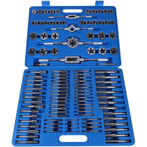 110 pièces/ensemble M2-M18 crou Filetage Tarauds Avec Poignée De Clé Kit D'outils Main Robuste