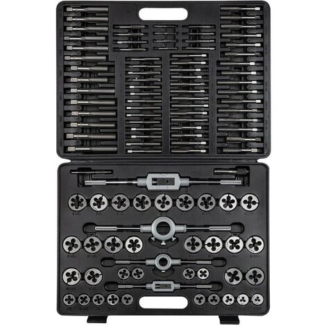 110 tlg. Gewindebohrer und Schneideisen-Set