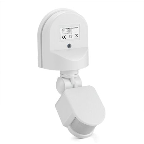 110 V-240 V einstellbarer Schalter PIR-Körperbewegungs-Infrarot-Detektor-Sensorbirne mit Installationsschrauben (weiß)