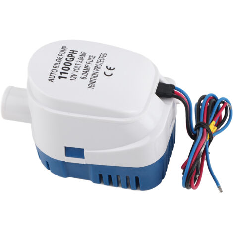 1100GPH Bateau 12V Marine Automatique Submersible Pompe Eau De Cale Entièrement Automatique Interrupteur Flotteur Interne