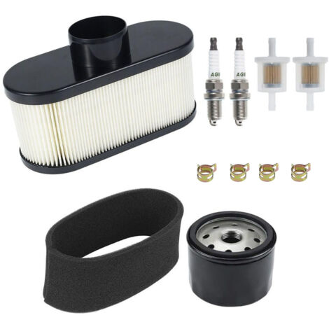 11013-0752 11013-7047 Filtre à Air avec Remplacement de pré-Filtre pour Kawasaki FR651V FR730V FR691V FS691V FS481V FS541V FS600V Moteurs 4 Temps, avec Filtre à Huile Filtres à Carburant