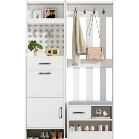 11035175,5 cm. Porte-manteaux pour les vêtements, porte-manteaux, étagère pour les livres. Porte-manteaux complets avec un étendoir pour les chaussures. Porte-manteaux indépendants. Portemanteau avec 