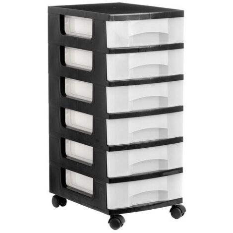 1106R CS TL cajonera para oficina Negro Plástico