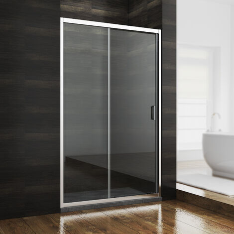 110cm Cabine de douche SONNI porte coulissante Porte de douche Porte de niche Paroi de douche en verre