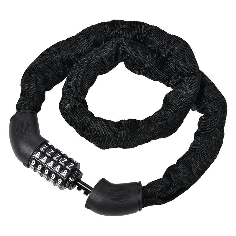 Csparkv - 110cm,6mm)Antivol à combinaison pour vélo, Chaîne Antivol Vélo à Code, verrouillage de moto, Chaînes Antivol pour vélo électrique, scooter,