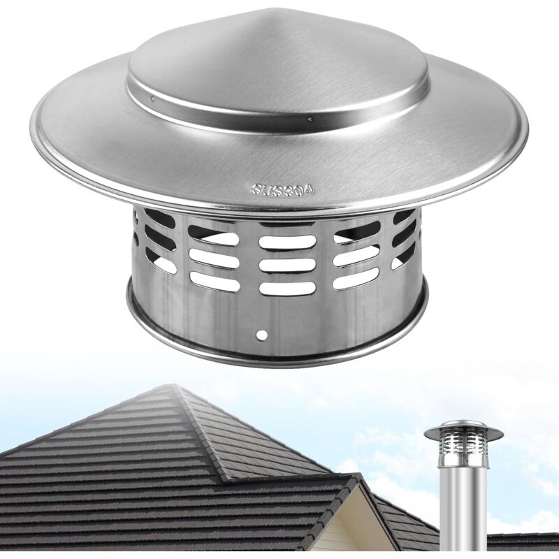 Image of 110mm Chimney Cap, Stainless Steel Chimney&hellip;