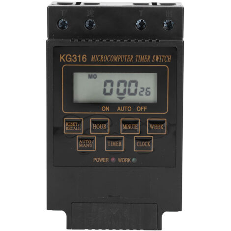 110V Timer Switch Kg316t Automatic Timing Controller 10A for Outdoor Street Lamp Power
