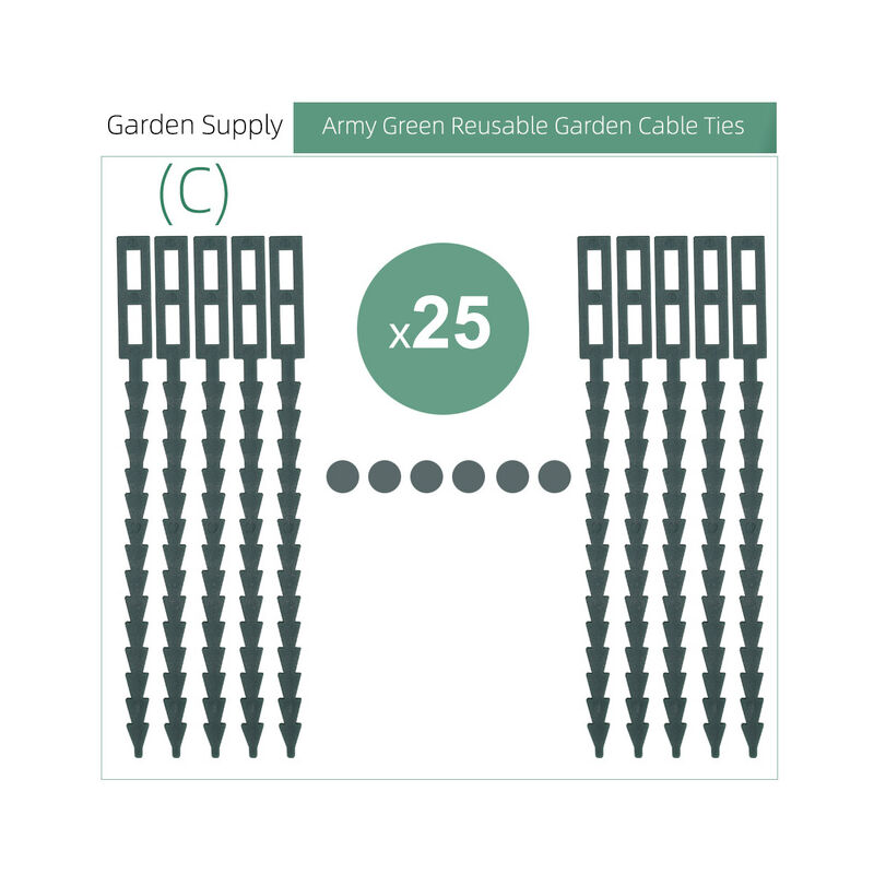 11/13/17/23CM fascette per cavi da giardino