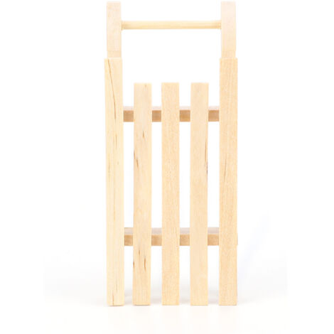 1:12 Miniatur-Holzschlitten DIY-Modell Puppenhaus-Accessoire Weihnachtsszene Geschenk für Kinder Unfertiges Embryo