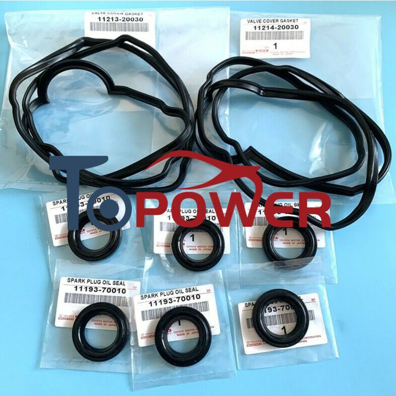 11213-20030 11214-20030 11193-70010 oem Ventildeckel Dichtung Set für Toyotaa Highlander Solara Sienna Camry lexuss RX300 RX330 | 04537371620576
