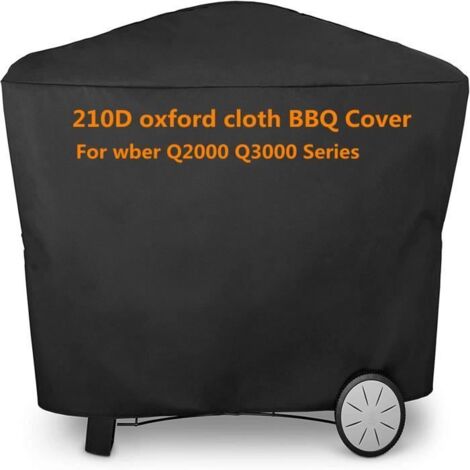 112.4x64.1x95.6cm Housse de protection imperméable pour Barbecue Weber série Q2000 Q3000 Q300, housse de prot