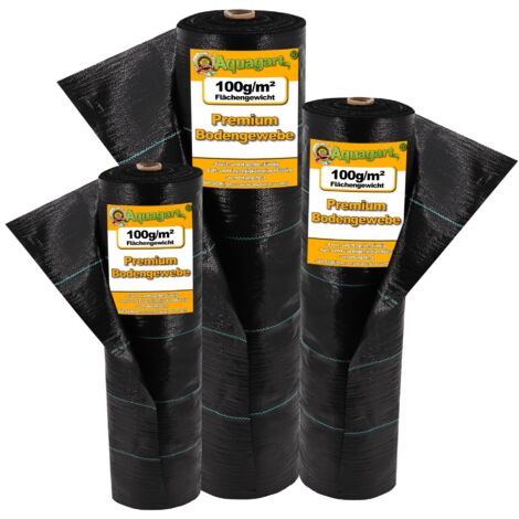 112m² Bodengewebe Unkrautfolie Mulchfolie 100g 1,65m breit