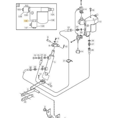 1134-5240-01 - Valve Electrique pour Tracteur Tondeuse STIGA