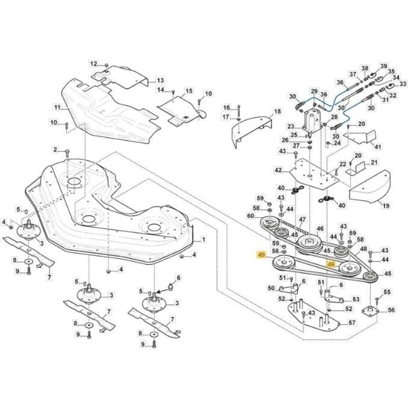 1134-7814-01 - Poulie pour Tracteur Tondeuse Stiga